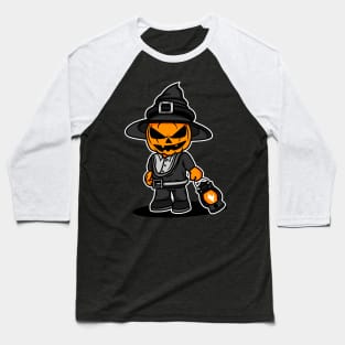 Jack O lantern Witch Baseball T-Shirt